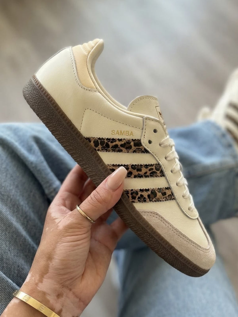 Nuevos✨ Tenis importados Samba Leopardo blanco 🐆🤍