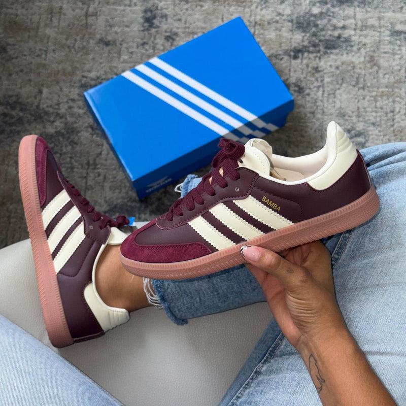 Nuevos✨ Tenis importados Samba vino tinto 🍷