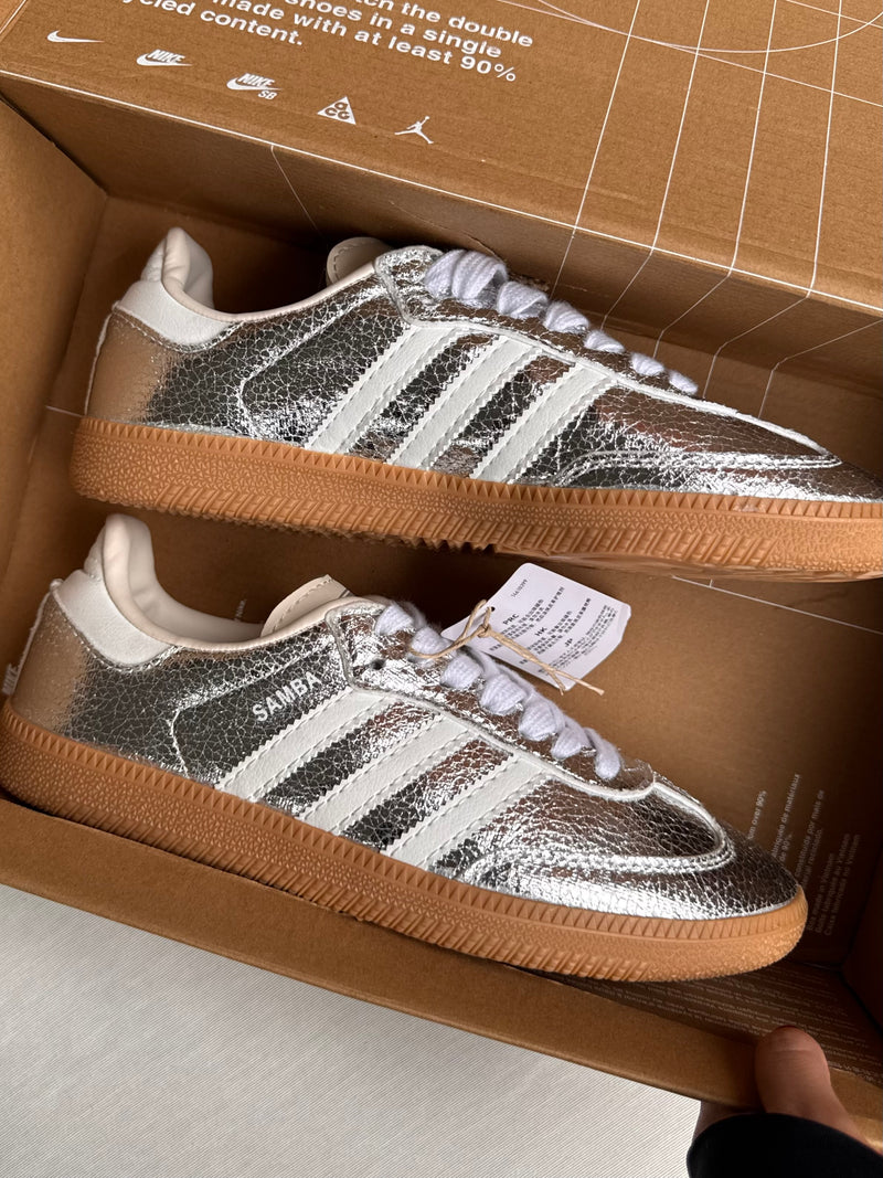 Nuevos✨ Tenis importados Samba plata🩶🌪️