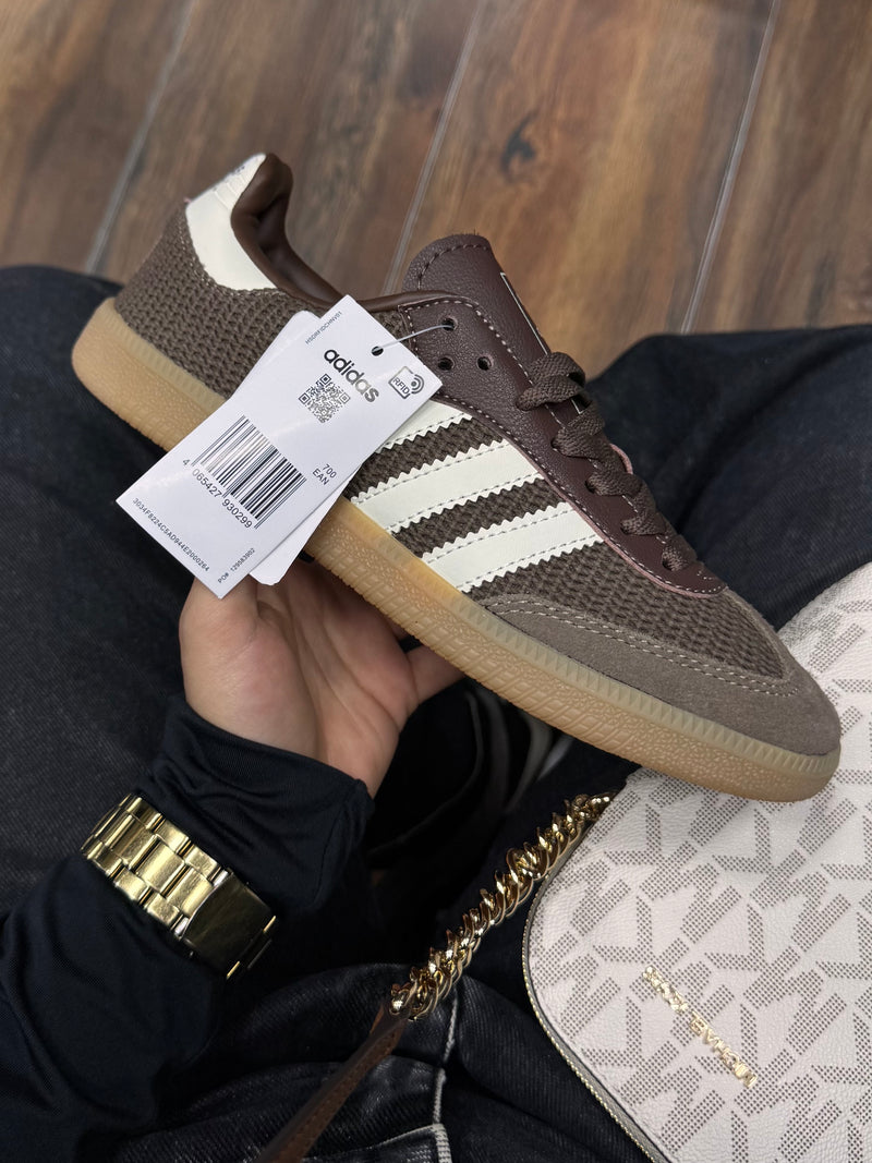 Nuevos✨ Tenis importados Samba tejido chocolate 🤎