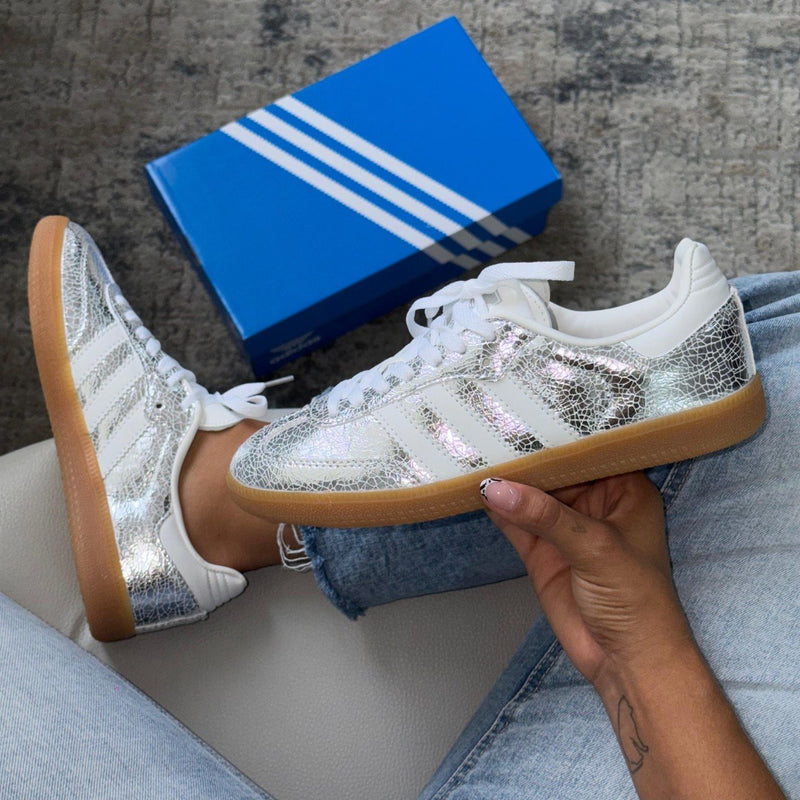 Nuevos✨ Tenis importados Samba plata🩶🌪️
