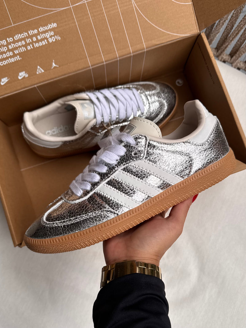 Nuevos✨ Tenis importados SAMBA OG PLATEADO 🌪️🪩